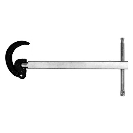 Jones Stephens 9-1/2in. - 16-1/2in. 2in. Jaw Basin Wrench, Telescoping B11012